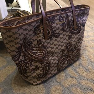 Michael Kors Paisley Luggage top-zip Tote